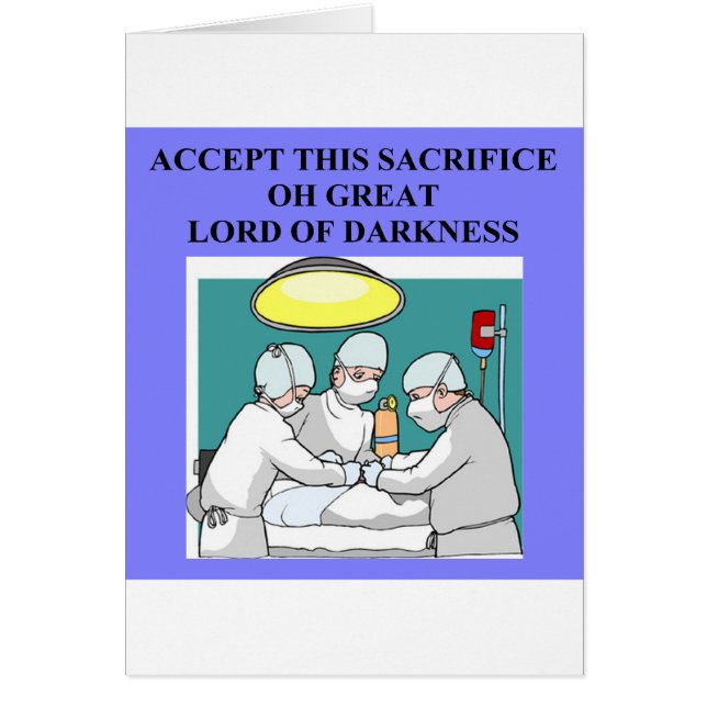 demonic doctor / surgeon joke (Front)