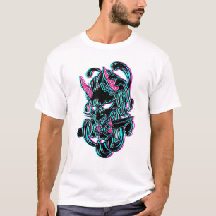 Demonic Fiend Cyber Goth Punk Aesthetic T-Shirt