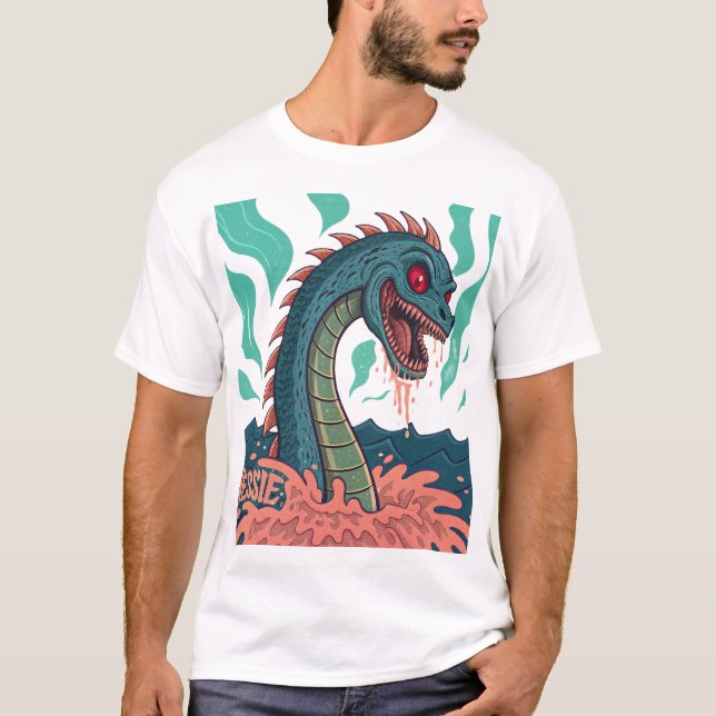 Demonic Loch Ness Monster – A Nightmare from the D T-Shirt (Front)