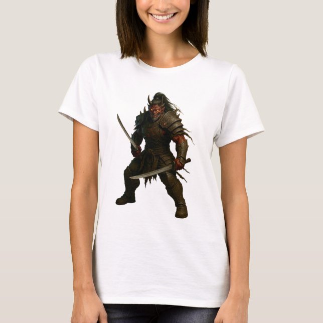 Demonic Samurai Warrior T-Shirt (Front)