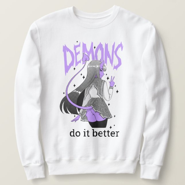demons do it better Light Sweatshirt (Design Front)
