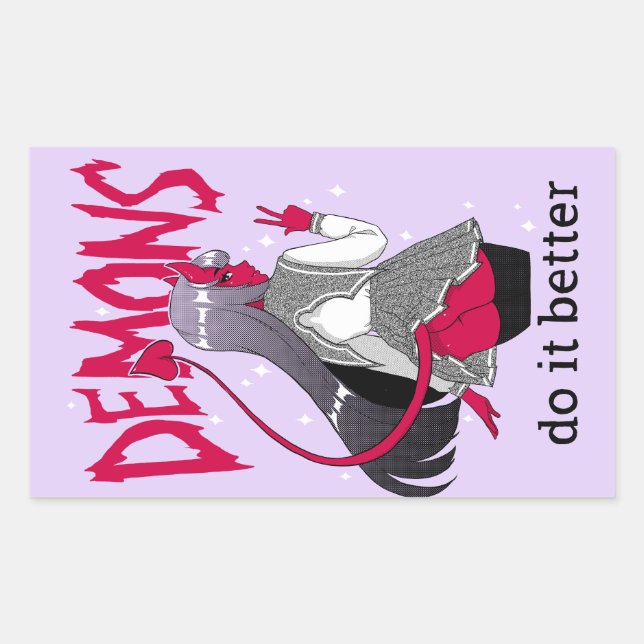 demons do it better sticker sheet (Front)