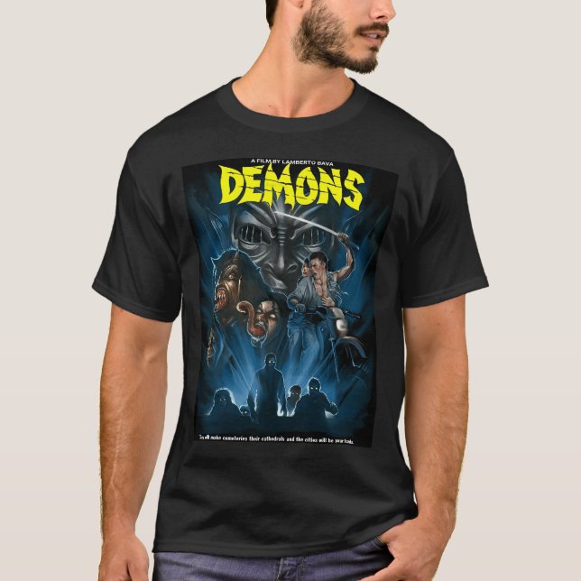 Demons Horror Movie Poster T-Shirt (Front)