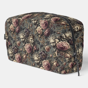 Demons of Delinquency – Gothic Floral Design Dopp Kit