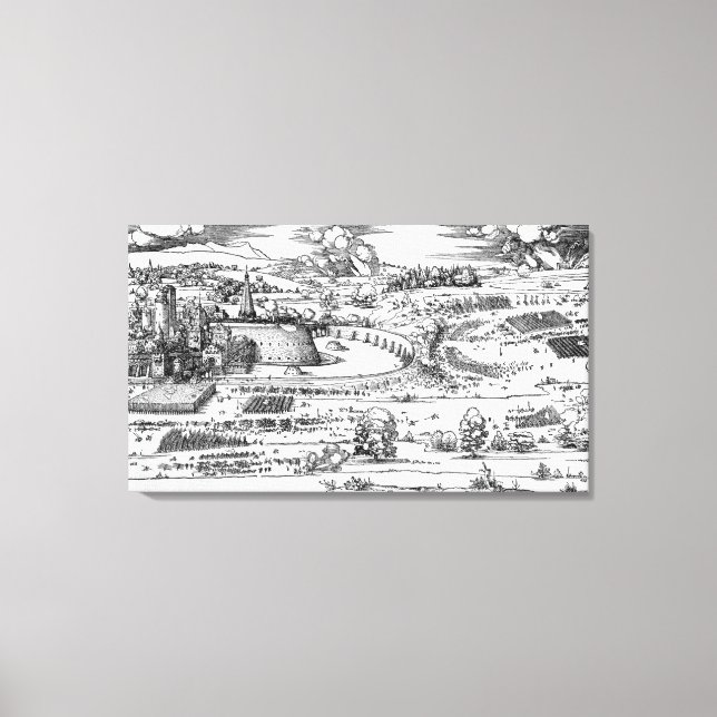 Demonstration of defensive measures canvas print (Front)