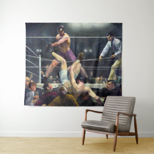 Dempsey and Firpo George Bellows Tapestry