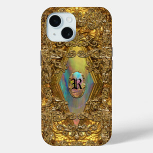 Dempsey Elegant Chic Monogram iPhone 15 Case