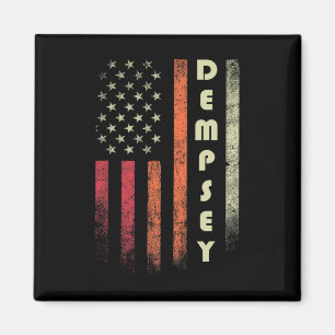Dempsey Surname Funny Retro Vintage Birthday Ameri Magnet