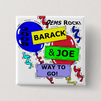 DEMS ROCK 15 CM SQUARE BADGE