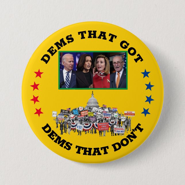 Dems that got (politicans) button (Front)