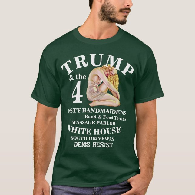 DEMS TRUMP TRUMPS WHITE HOUSE CAGE FIGHTING TEE (Front)