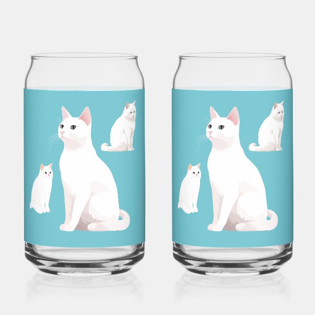 Demure Cats Can Glass (Front)