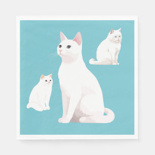 Demure Cats Napkin