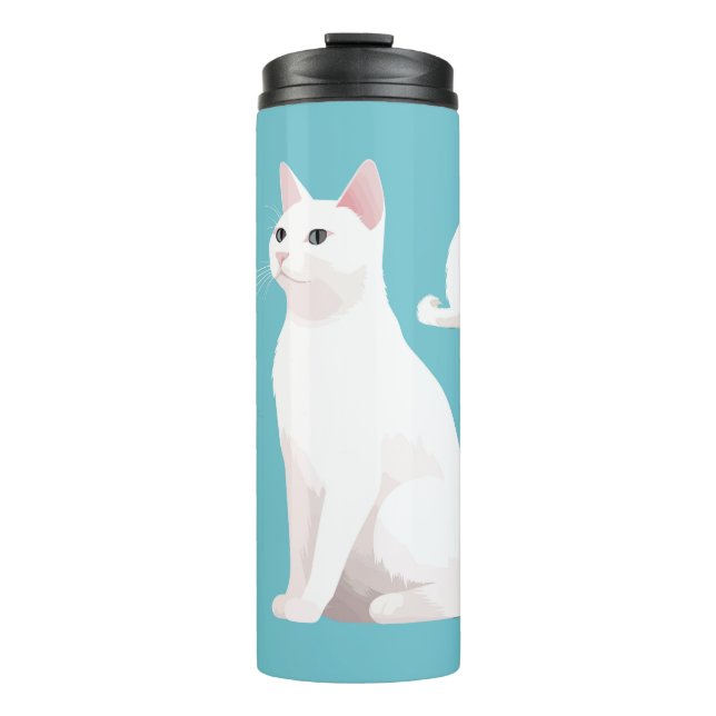 Demure Cats Thermal Tumbler (Front)