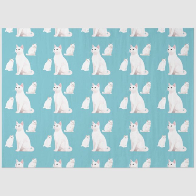 Demure Cats Tissue Paper (Front)