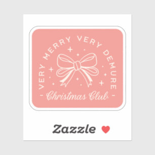 Demure Christmas pink coquette preppy aesthetic
