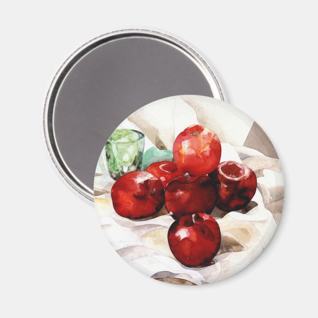 Demuth - Apples and Green Glass Magnet (Front/Back)