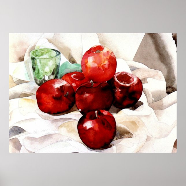 Demuth - Apples and Green Glass Poster (Front)