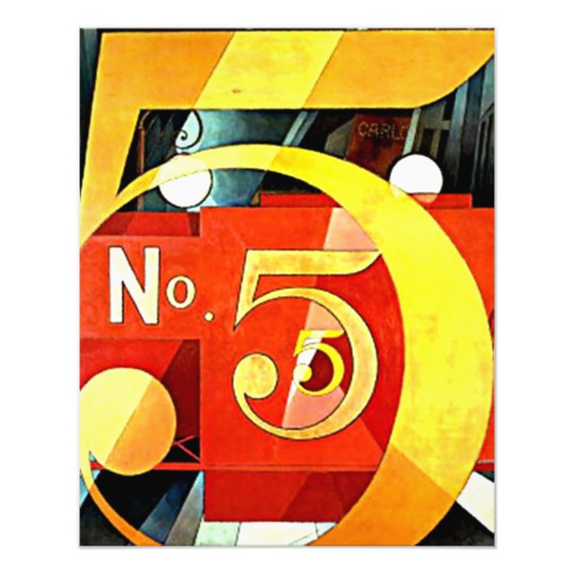 Demuth - I Saw the Figure 5 in Gold Photo Print (Front)