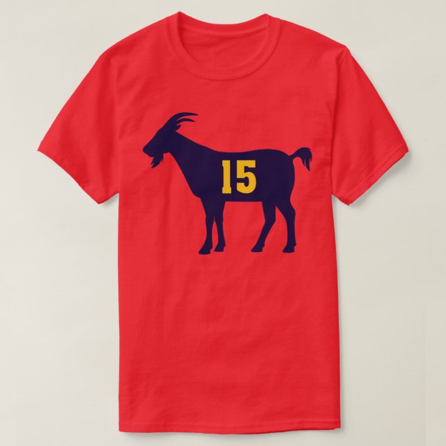 DEN GOAT 15 White T-Shirt (Design Front)