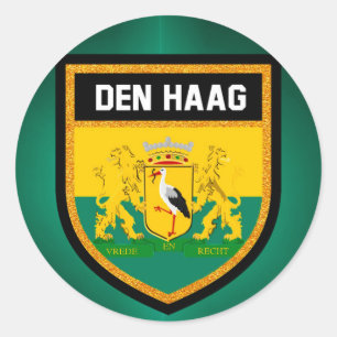 Den Haag Flag Classic Round Sticker