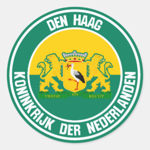 Den Haag Round Emblem Classic Round Sticker