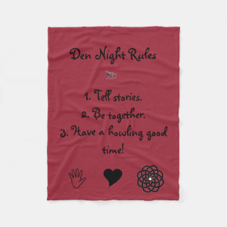 Den Night Rules Blanket