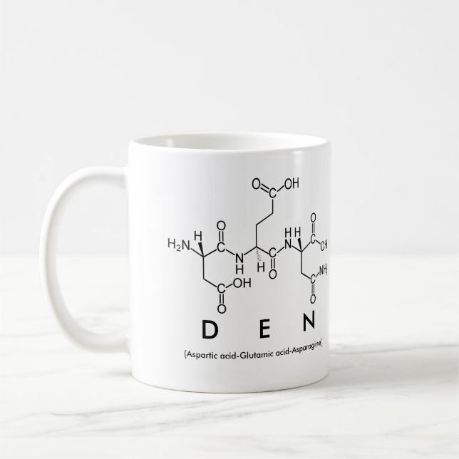 Den peptide name mug (Left)
