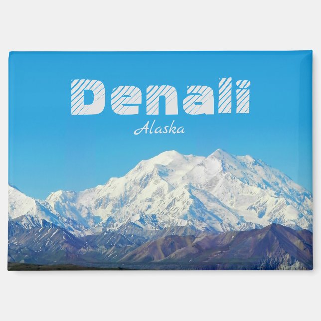 Denali Alaska Magnet Souvenir Gift (Front)