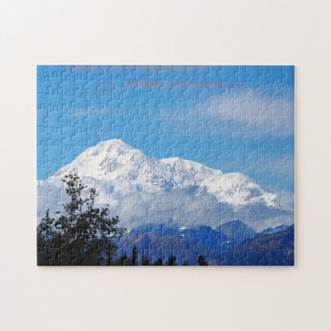 Denali Alaska Mountain Snow Photo Jigsaw Puzzle (Horizontal)