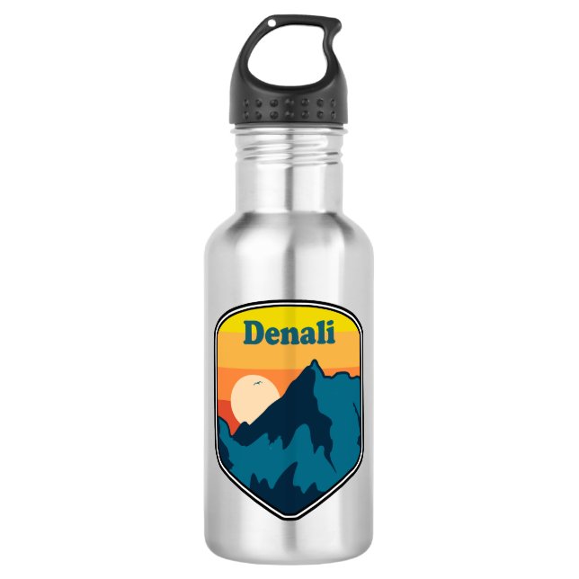 Denali Alaska Sunrise 532 Ml Water Bottle (Front)
