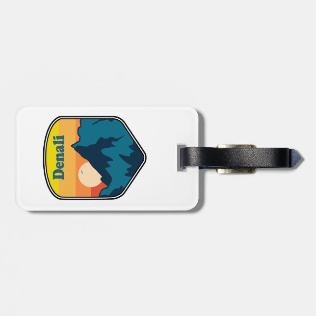 Denali Alaska Sunrise Luggage Tag (Back Horizontal)