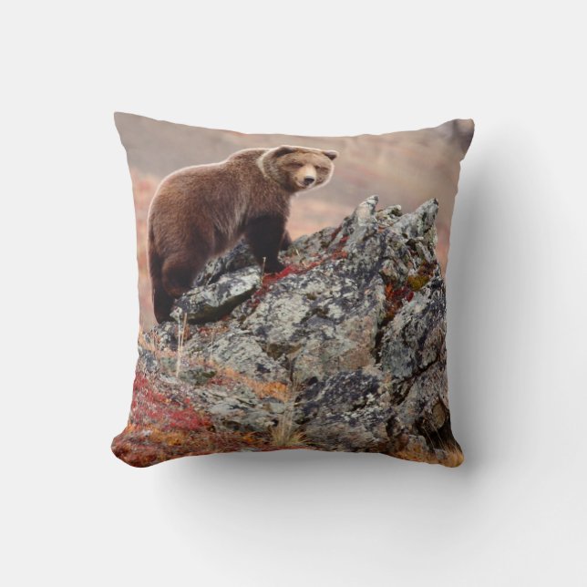 Denali Brown Bear Cushion (Front)