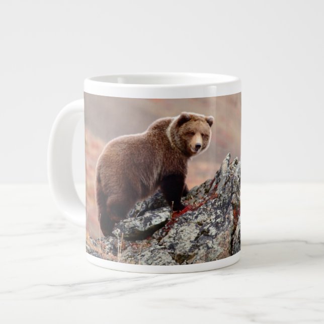 Denali Brown Bear Large Coffee Mug (Front Left)