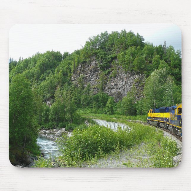 Denali Express Alaska Train Vacation Photography Mouse Pad (Front)