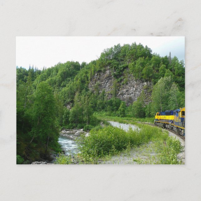 Denali Express Alaska Train Vacation Photography Postcard (Front)