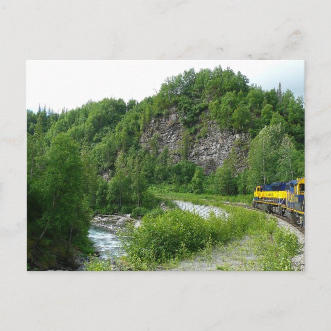 Denali Express Alaska Train Vacation Photography Postcard (Front)