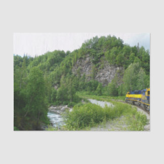 Denali Express Alaska Train Vacation Photography Tissue Paper
