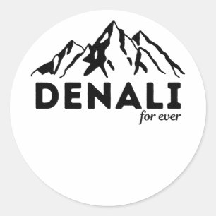Denali Forever for Hiking & camping lovers Classic Round Sticker