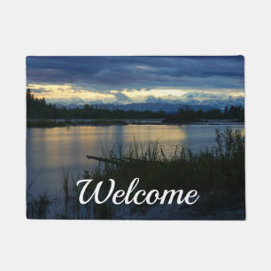 Denali Midnight Sunset Welcome Doormat