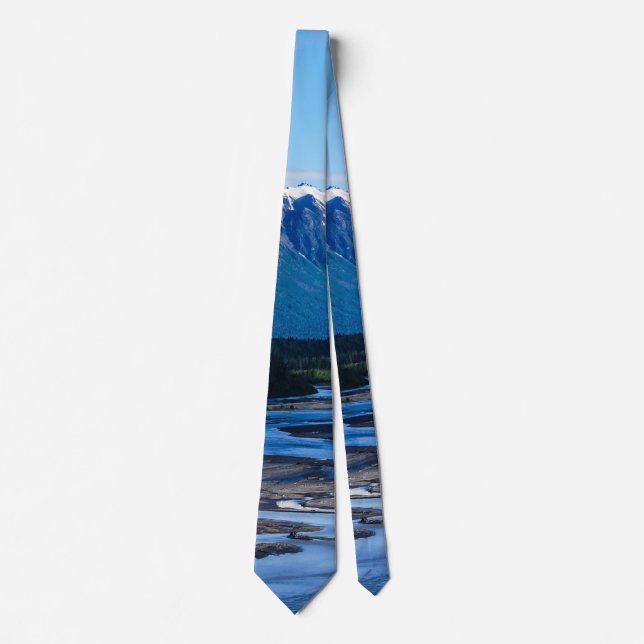 Denali Mountain Range Neck Tie (Front)