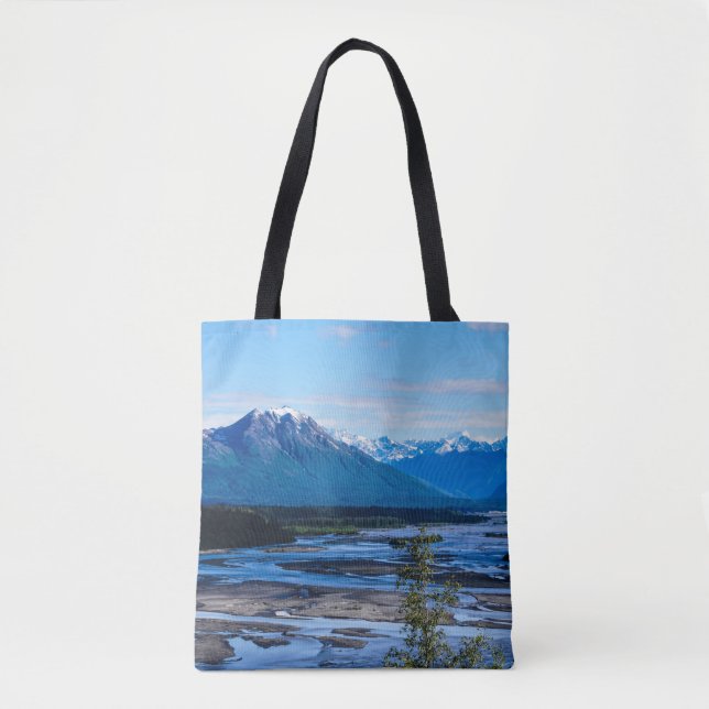 Denali Mountain Range Tote Bag (Front)