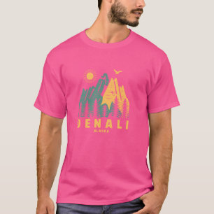 Denali Mountains Alaska Hiking Outdoors Vintage T-Shirt