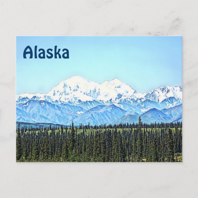 Denali (Mt. McKinley) Postcard (Front)