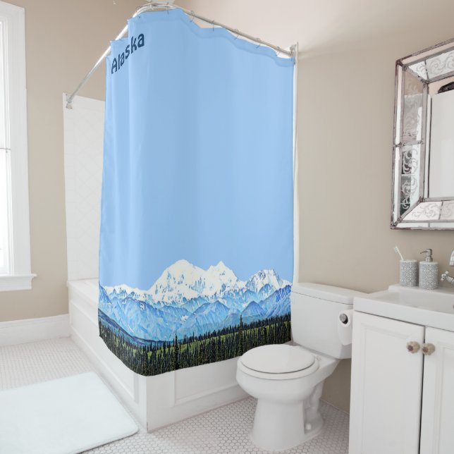 Denali (Mt. McKinley) Shower Curtain (In Situ)