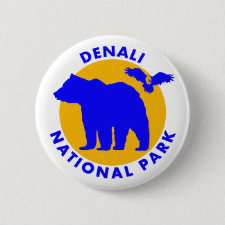 Denali National Park 6 Cm Round Badge