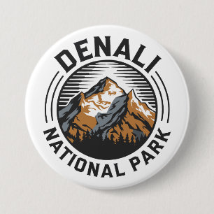 Denali National Park 7.5 Cm Round Badge