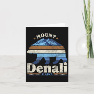 Denali National Park Alaska Hiking Camping Travel  Card