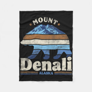 Denali National Park Alaska Hiking Camping Travel  Fleece Blanket