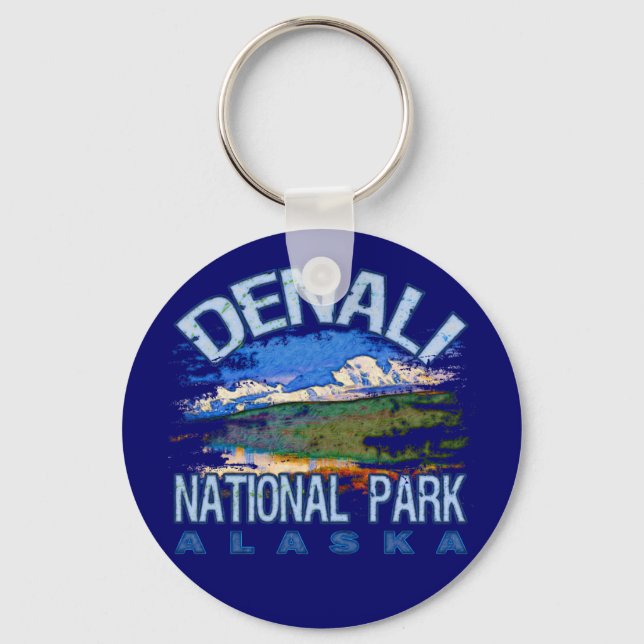 Denali National Park, Alaska Key Ring (Front)